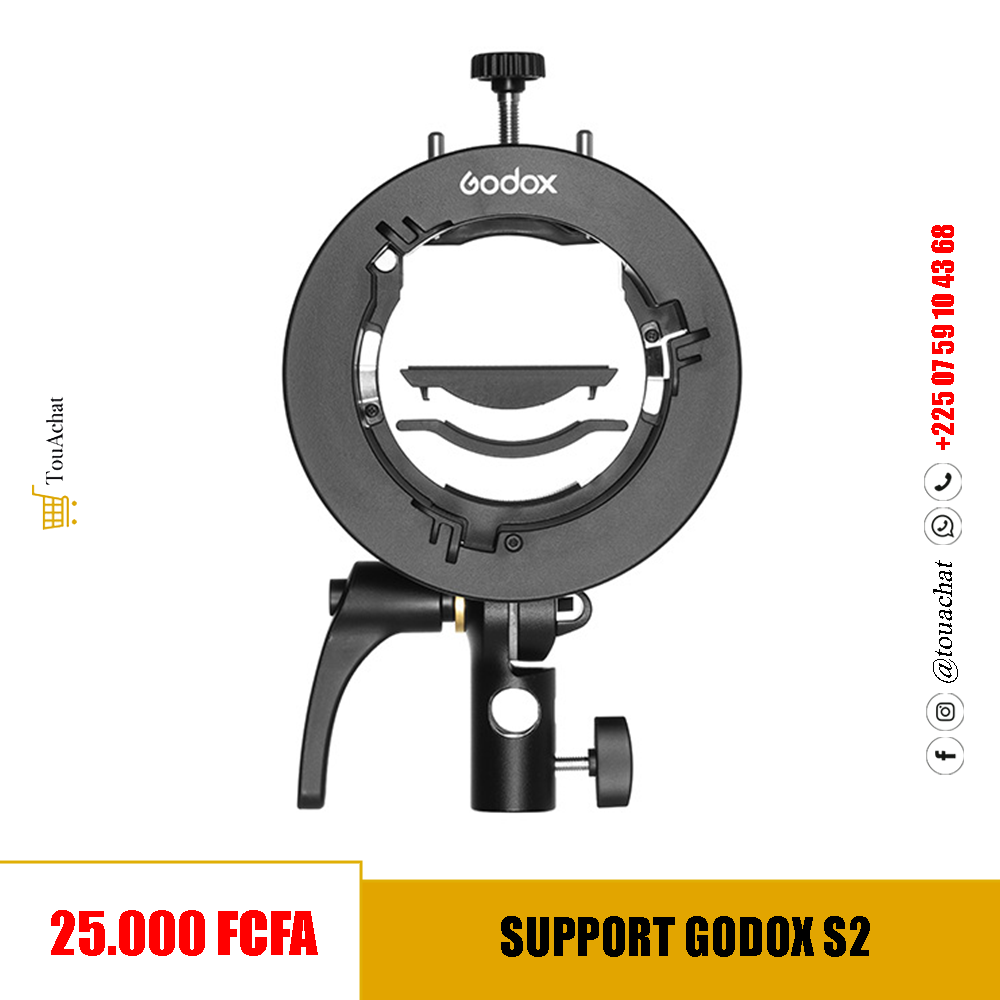 Support S-Type Godox S2 pour Flash Cobra et Monture Bowens