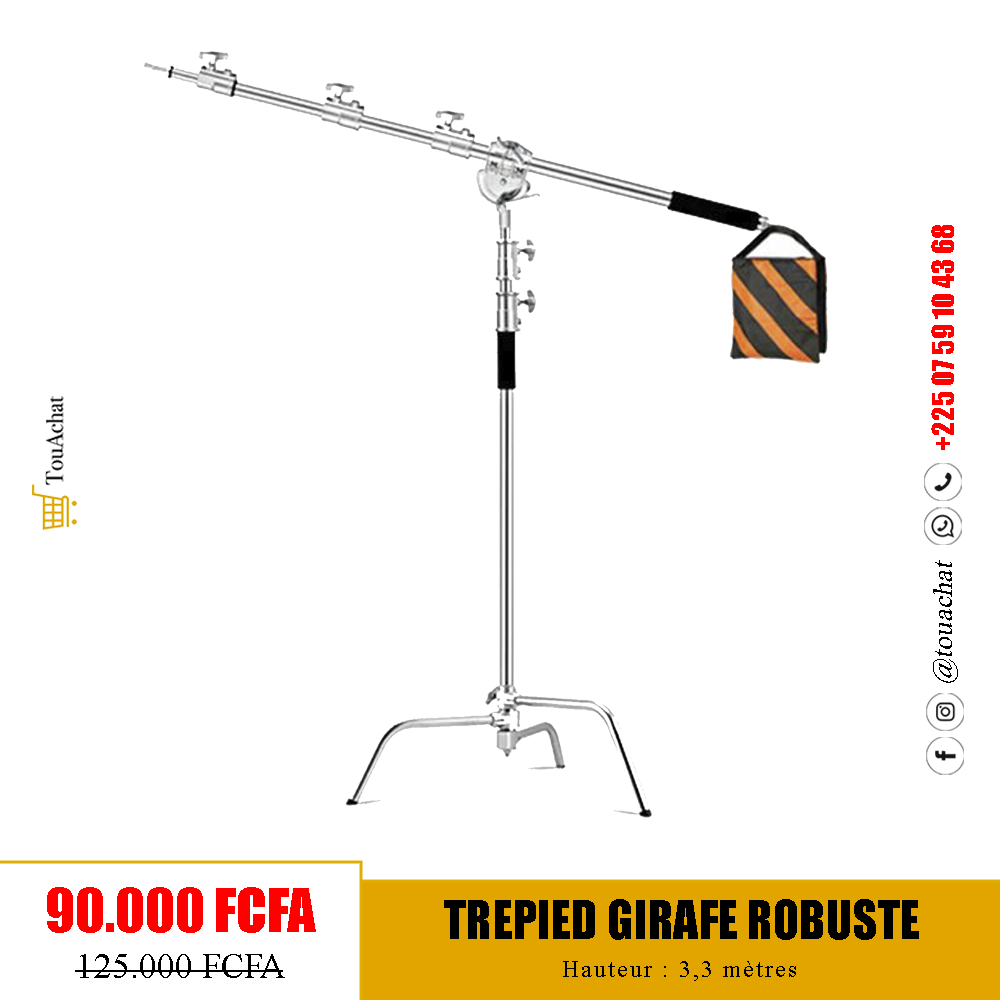 Trépied Girafe Robuste de 3,3 mètres